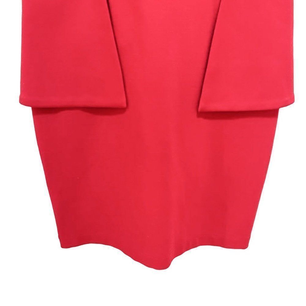 NWT CUT25 by Yigal Azrouel Red Peplum Ponte Knit Tank Dress Retail $385 - Picture 7 of 10